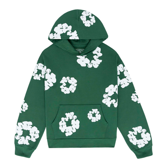 Denim Tears Hoodie The Cotton Wreath Sweatshirt "Green"