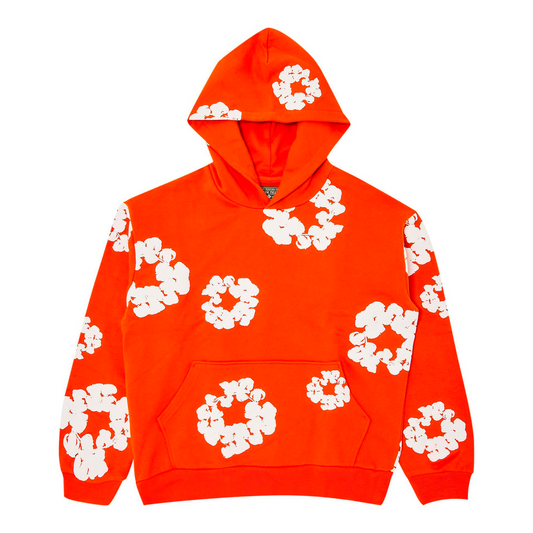 Denim Tears Hoodie The Cotton Wreath Sweatshirt "Orange"