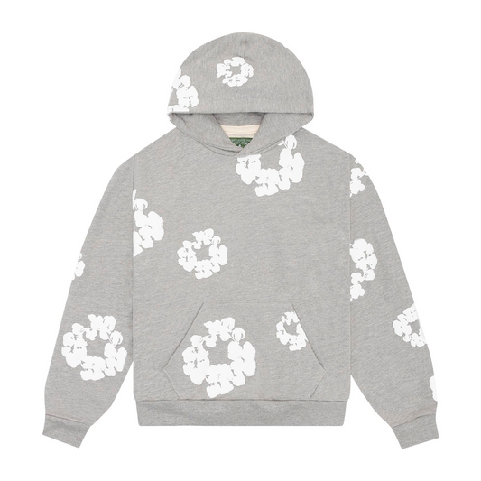 Denim Tears Hoodie The Cotton Wreath Sweatshirt "Grey"