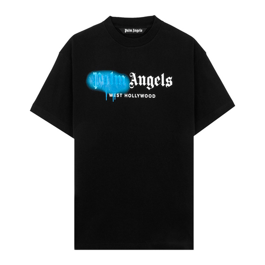 Palm Angels West Hollywood Sprayed Tee "Blue"