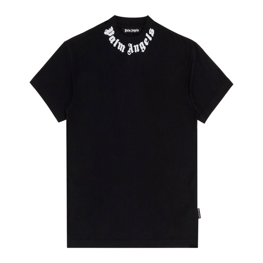 Palm Angels Neck Logo Tee "Black"