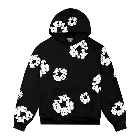 Denim Tears Hoodie The Cotton Wreath Sweatshirt "Black"