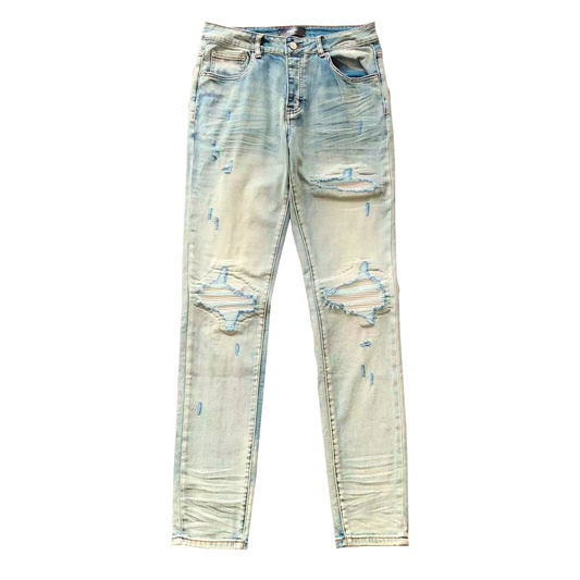 Amiri Jeans Washed Unpicked