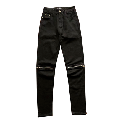 Amiri Jeans Black Denim  Zip