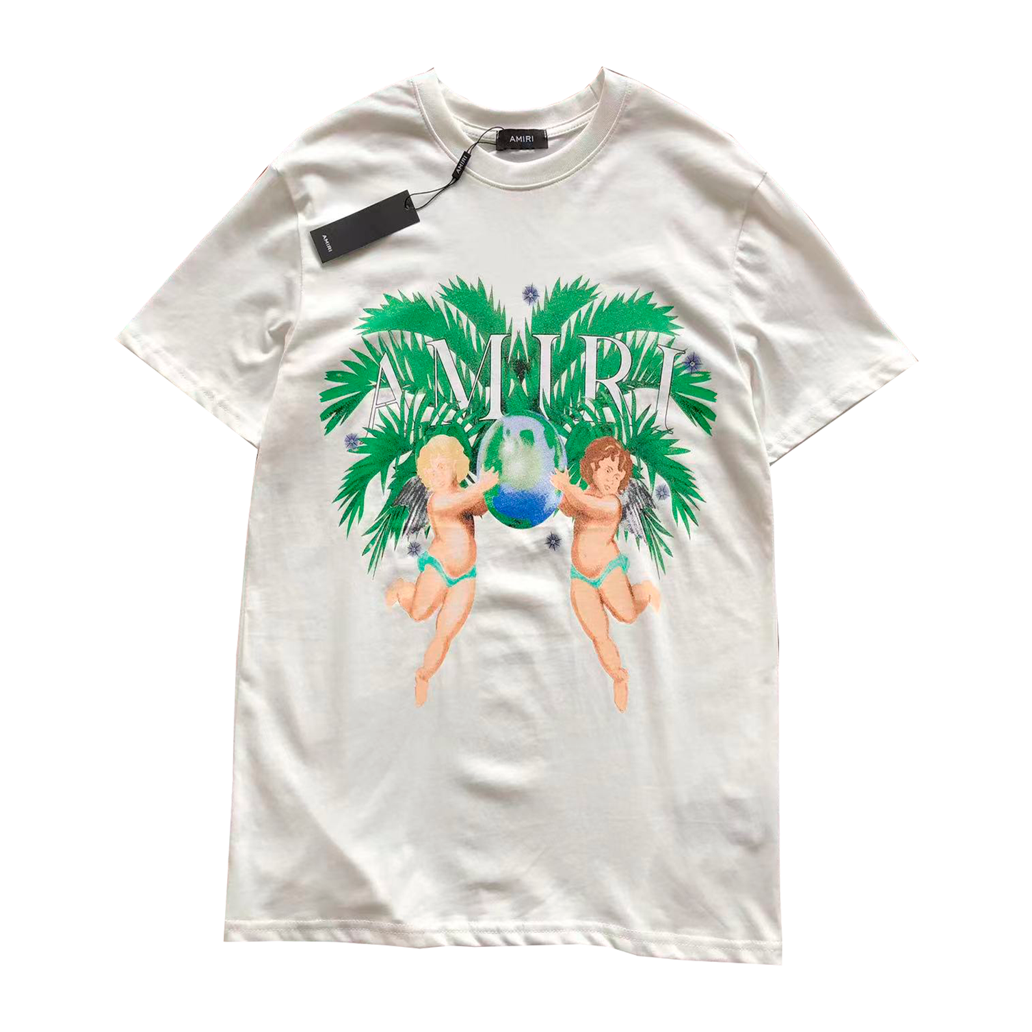 Amiri Airbrush Cherub Tee "White"