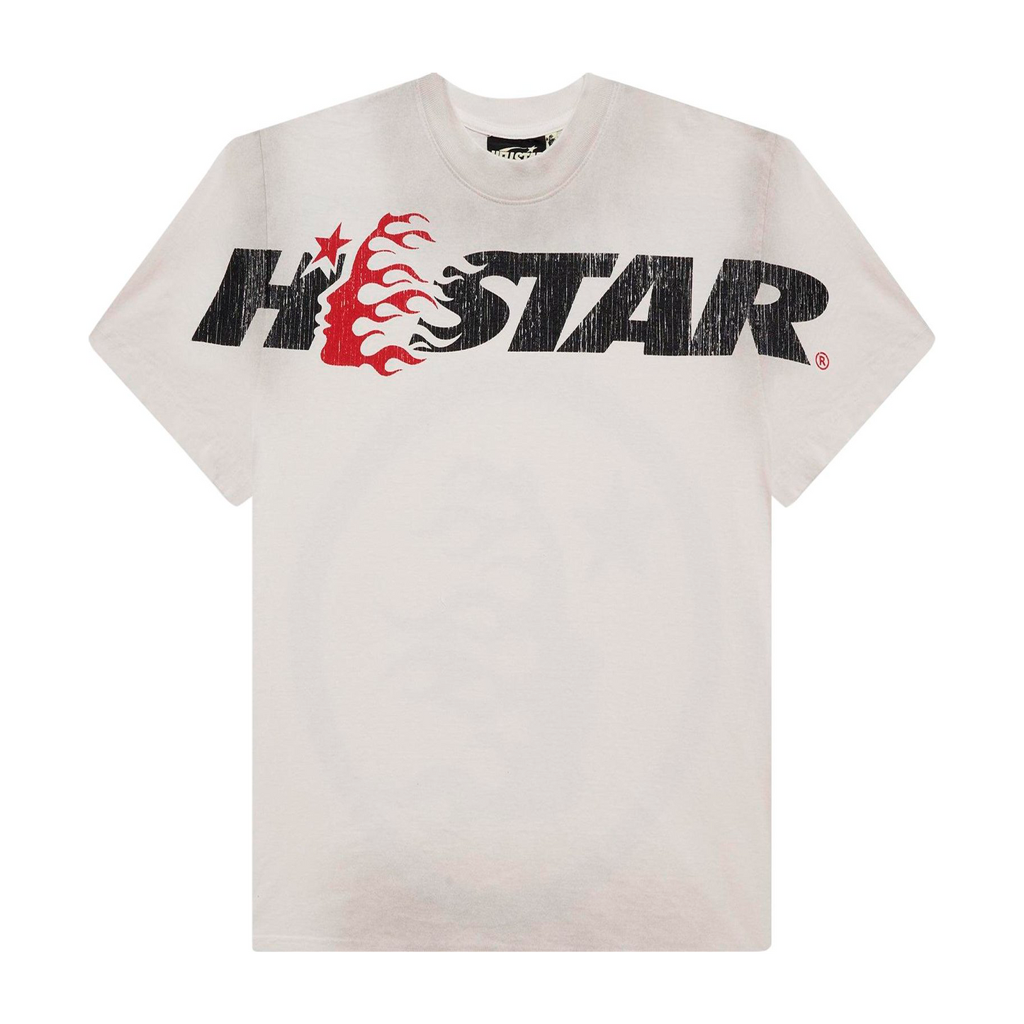 Hellstar Cartoon Logo Glitter Logo T-Shirt "Grey/Red"