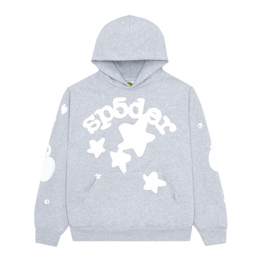 Sp5der Beluga Hoodie "Grey/White"