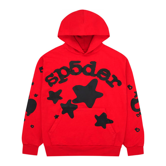 Sp5der Beluga Hoodie "Red/Black"